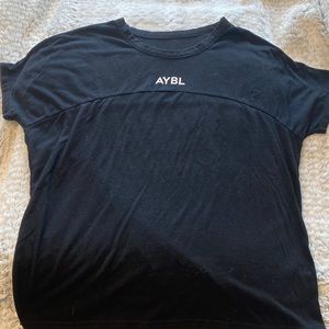 AYBL Brand black tee- size XS
